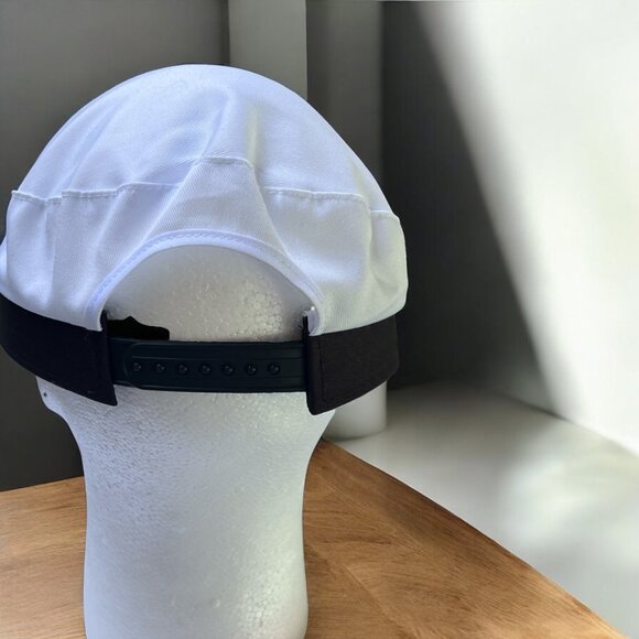 Captains Hat Adjustable Snapback White & Black With Gold Embroidery Nautical The - Picture 2 of 3